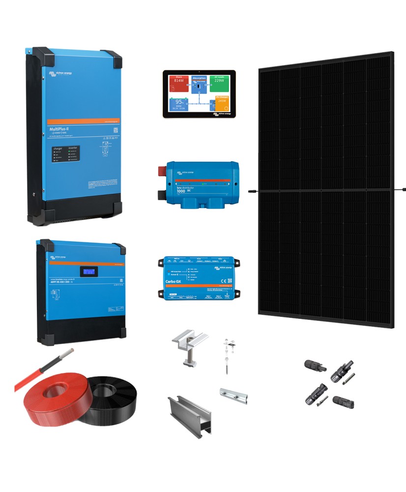 Kit photovoltaïque hors réseau 5 kWc avec stockage de 10 kWh