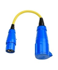 Cordon adaptateur 16A vers 32A/250V - fiche CEE 16A/prolongateur CEE 32A Victron Energy