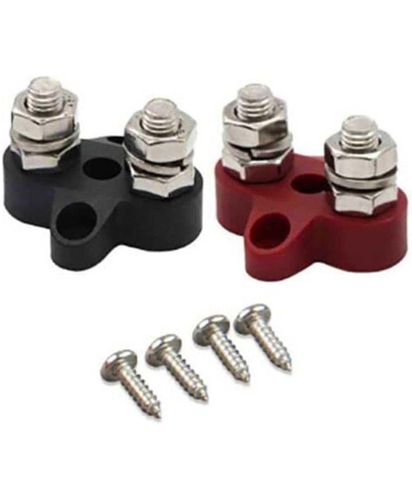 Dual Terminal Stud M8 Linked Set (1 Red/1 Black) Victron Energy
