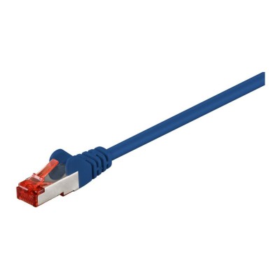 RJ45 network cable SFTP Cat6, terminated, LSZH, blue – 2 m