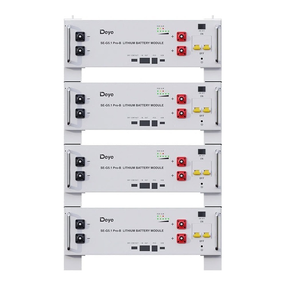 Batterie Deye 5,12 kWh, 51,2 V LiFePO4, pour rack, SE-G5.1 Pro-B