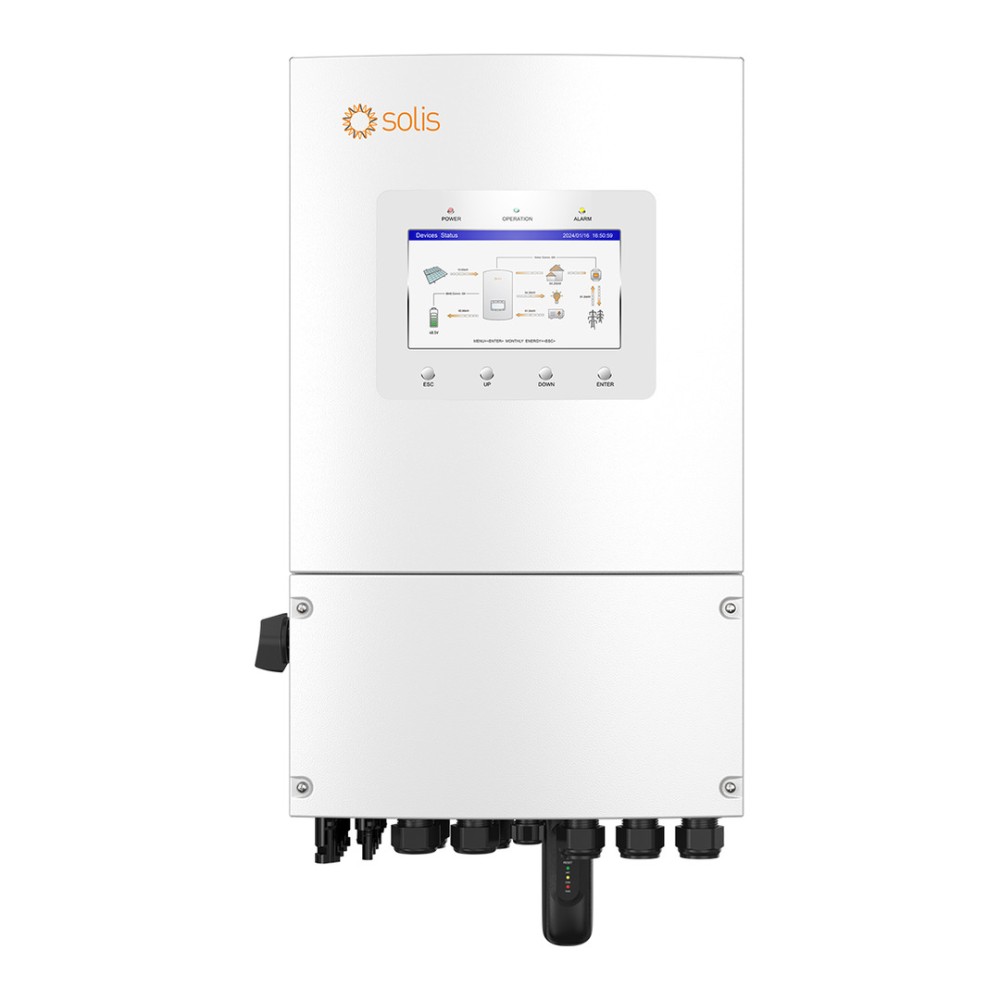 5 kW Solis hybrid inverter, single-phase, 48 V, S6-EH1P5K-L-PLUS