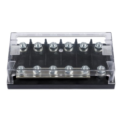 Six-way fuse holder for Mega-fuse with busbar (500A)