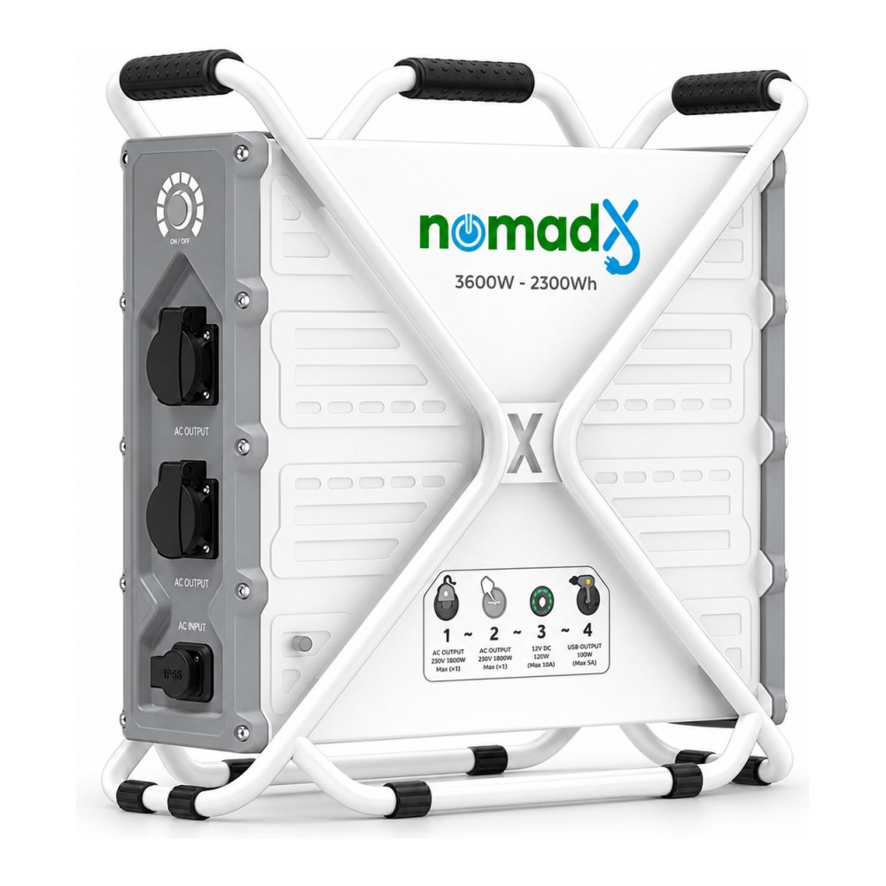 Générateur portable sur batterie KOG nomadX 3600 W, 2,3 kWh